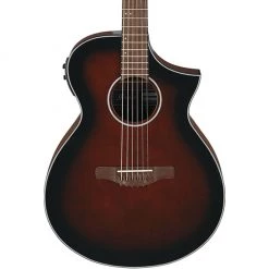 Acoustic Guitars Ibanez AEWC11 DVS Acoustic Guitar - Dark Violin Sunburst High Gloss