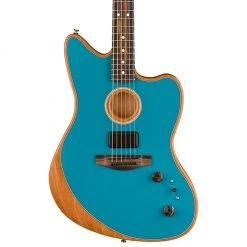 Acoustic Guitars Fender American Acoustasonic® Jazzmaster®, Ocean Turquoise, Ebony Fingerboard