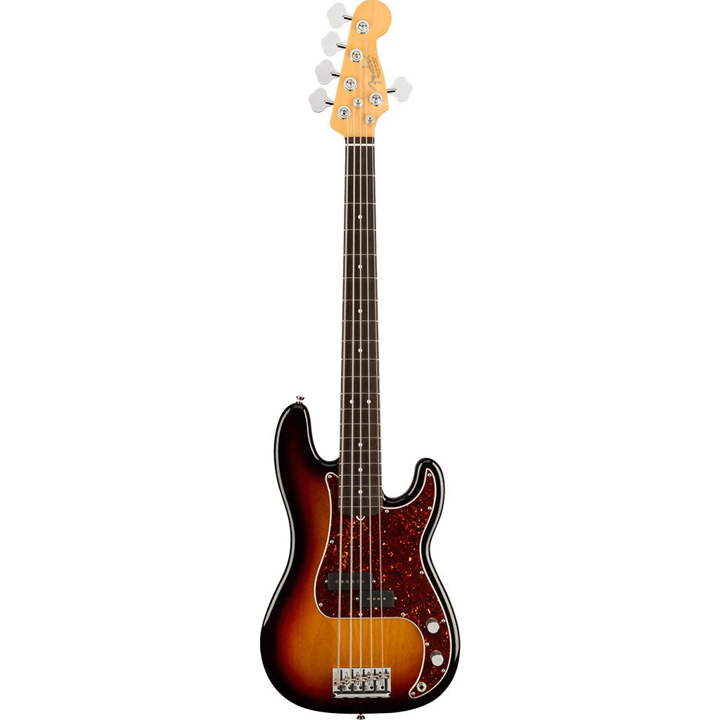 Fender - American Professional II Precision Bass® V - Rosewood Fingerboard - 3-Color Sunburst Bass Guitars