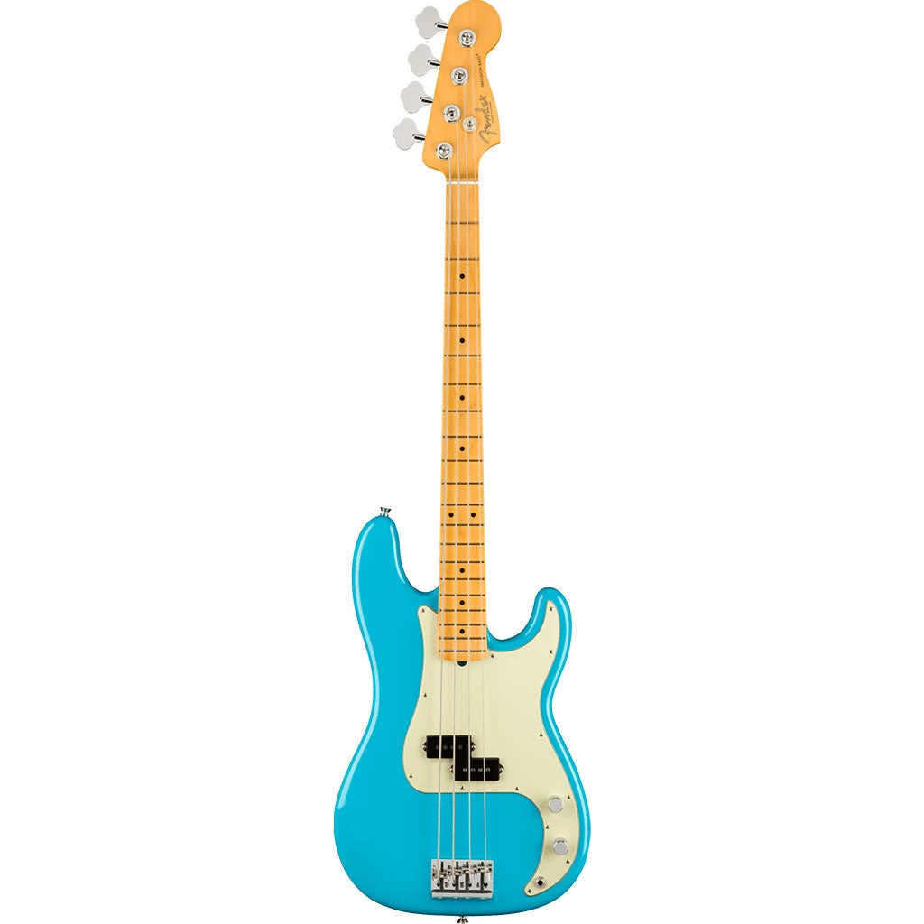 Fender - American Professional II Precision Bass® - Maple Fingerboard - Miami Blue Bass Guitars