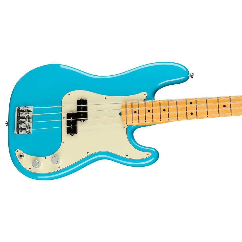 Fender - American Professional II Precision Bass® - Maple Fingerboard - Miami Blue Bass Guitars