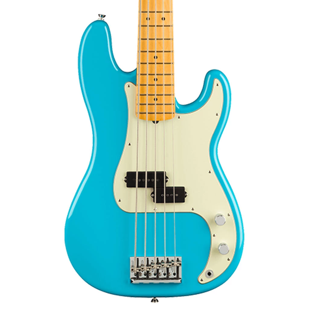 Bass Guitars Fender - American Professional II Precision Bass® V - Maple Fingerboard - Miami Blue