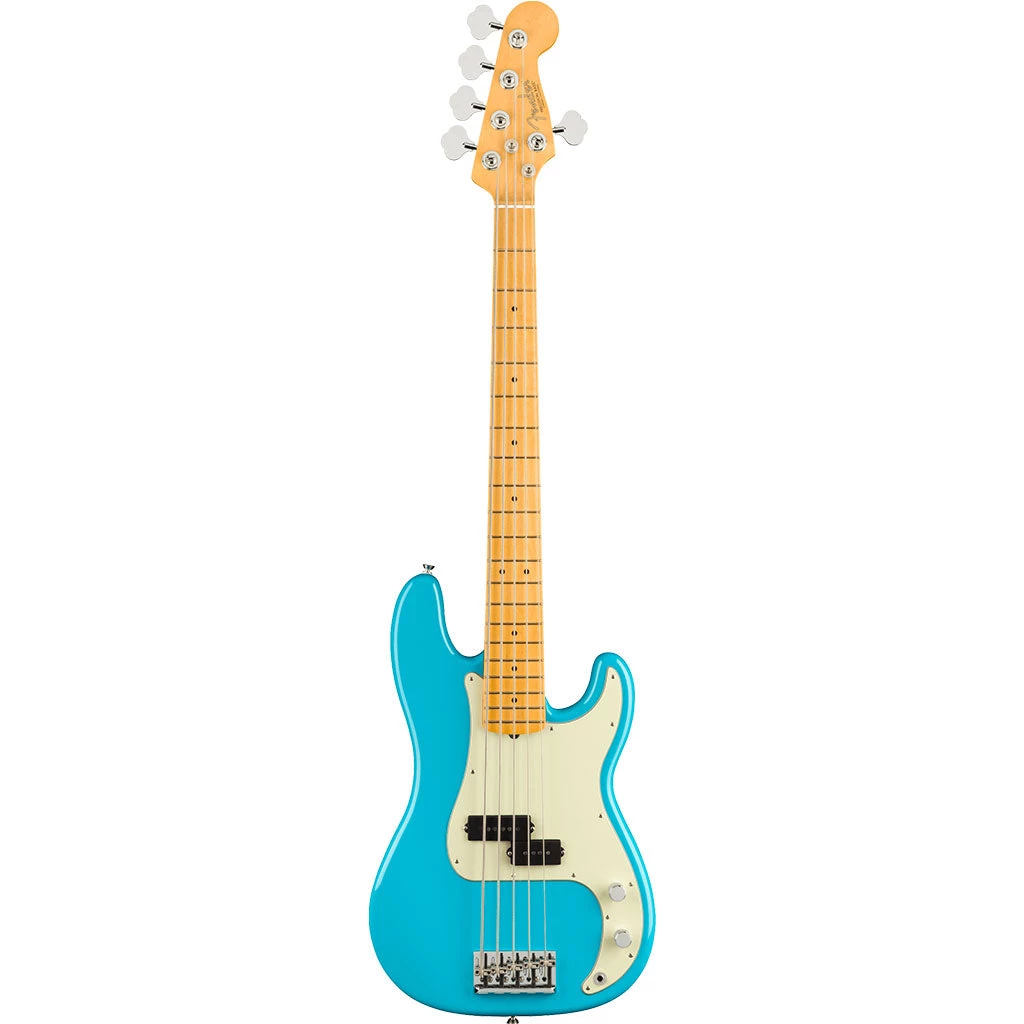 Bass Guitars Fender - American Professional II Precision Bass® V - Maple Fingerboard - Miami Blue