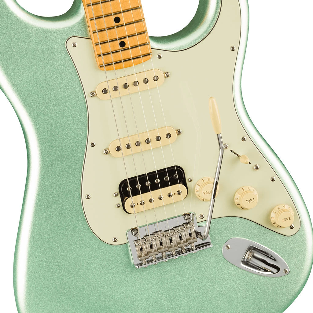 Fender - American Professional II Stratocaster® HSS - Maple Fingerboard - Mystic Surf Green Electric Guitars