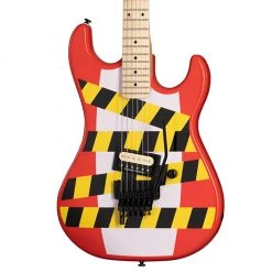 Kramer - Baretta - Custom Graphics - “Danger Zone” - Warning Tape On White Red