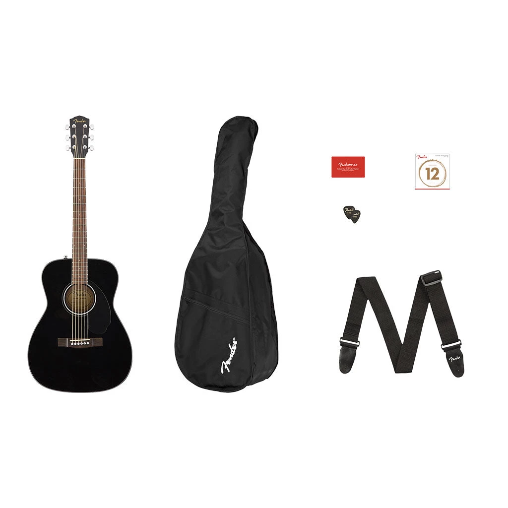 Fender CC-60S Concert Pack - Black Acoustic Guitars