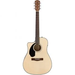 Acoustic Guitars Fender CD-60SCE Dreadnought Left-Hand Acoustic Guitar - Natural