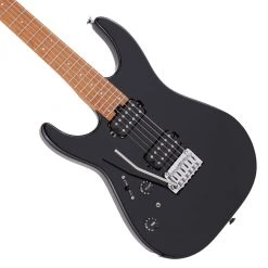 Electric Guitars Charvel - Pro-Mod DK24 HH 2PT CM LH, Caramelized Fingerboard, Gloss Black