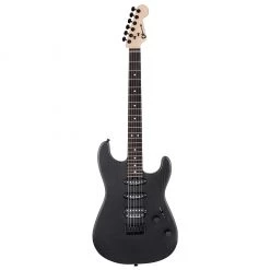 Electric Guitars Charvel - Pro-Mod San Dimas Style 1 HSS Hard Tail - Sassafras Body, Ebony Fingerboard - Satin Black
