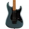 Squier - Contemporary Stratocaster® HH FR, Roasted Maple Fingerboard - Gunmetal Metallic