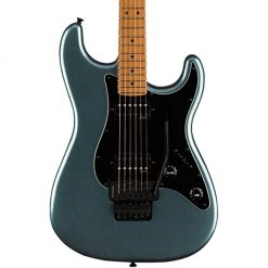 Squier - Contemporary Stratocaster® HH FR, Roasted Maple Fingerboard - Gunmetal Metallic