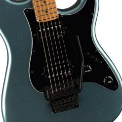 Squier - Contemporary Stratocaster® HH FR, Roasted Maple Fingerboard - Gunmetal Metallic