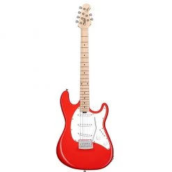 Sterling By Music Man Sterling Sub Cutlass SSS - Fiesta Red- Maple Neck Electric Guitars