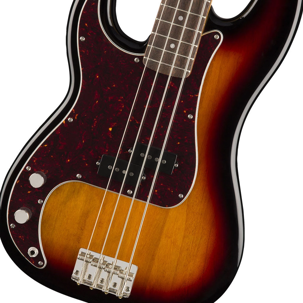 Squier Classic Vibe 60's P Bass LH Laurel 3 Tone Sunburst Bass Guitars