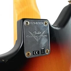 Electric Guitars Fender Custom Shop 1963 Jaguar Journeyman Relic - 3 Tone Sunburst