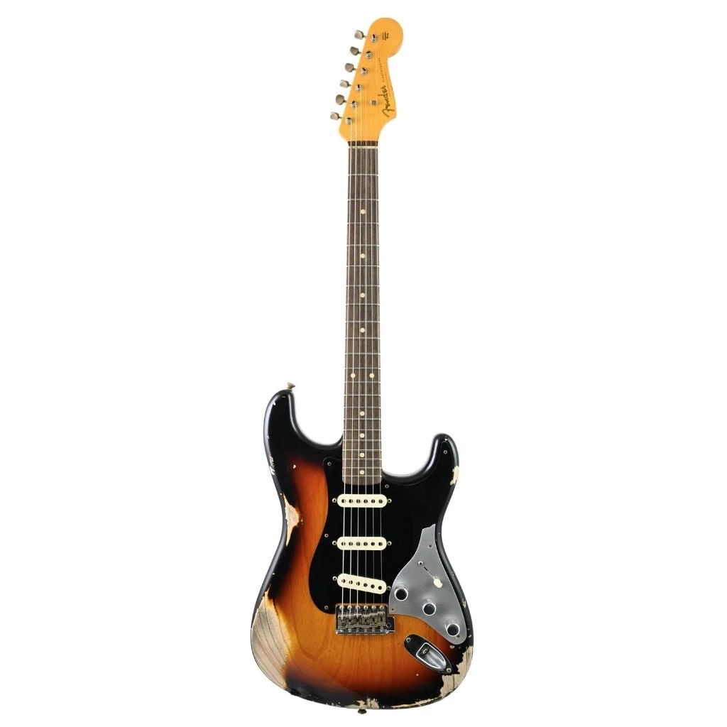 Electric Guitars Fender Custom Shop Poblano II Stratocaster Heavy Relic - Faded Aged 3 Tone Sunburst