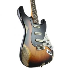 Electric Guitars Fender Custom Shop Poblano II Stratocaster Heavy Relic - Faded Aged 3 Tone Sunburst