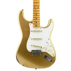 Electric Guitars Fender Custom Shop 1957 Stratocaster Relic - Aged HLE Hayne's Limited Edition Gold