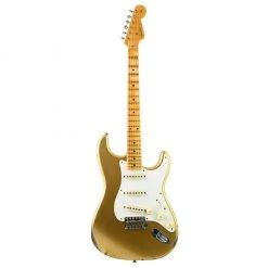 Electric Guitars Fender Custom Shop 1957 Stratocaster Relic - Aged HLE Hayne's Limited Edition Gold