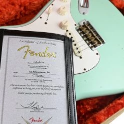Fender Custom Shop - 2020'64 Stratocaster Journeyman Relic - Faded Surf Green Electric Guitars