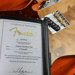 Fender Custom Shop 2020 Artisan Maple Burl Telecaster - Antique Natural Electric Guitars