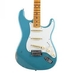Fender Custom Shop - 2020 56 Stratocaster - Faded Taos Turquoise Relic Electric Guitars