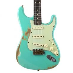 Fender Custom Shop - 2020 60 Strat Heavy Relic - Fender Custom Shop - 2020 60 Strat Heavy Relic - Faded/Aged Seafoam Green Electric Guitars