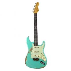 Fender Custom Shop - 2020 60 Strat Heavy Relic - Fender Custom Shop - 2020 60 Strat Heavy Relic - Faded/Aged Seafoam Green Electric Guitars