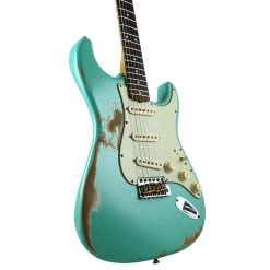 Fender Custom Shop - 2020 60 Strat Heavy Relic - Fender Custom Shop - 2020 60 Strat Heavy Relic - Faded/Aged Seafoam Green Electric Guitars