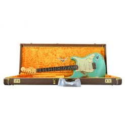 Fender Custom Shop - 2020 60 Strat Heavy Relic - Fender Custom Shop - 2020 60 Strat Heavy Relic - Faded/Aged Seafoam Green Electric Guitars