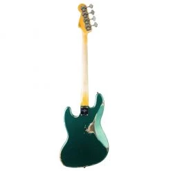 Bass Guitars Fender Custom Shop - Time Machine 1960 Jazz Bass - Aged Sherwood Green Metallic - Heavy Relic