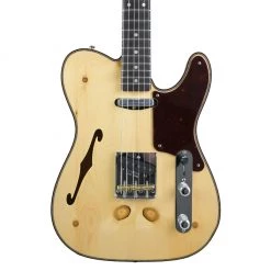 Fender Custom Shop Electric Guitars Fender Limited Edition Knotty Pine Tele Thinline - Aged Natural - Rosewood