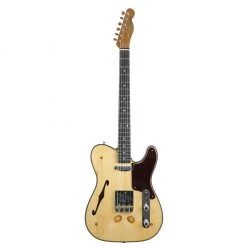 Fender Custom Shop Electric Guitars Fender Limited Edition Knotty Pine Tele Thinline - Aged Natural - Rosewood