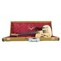 Fender Custom Shop Electric Guitars Fender Limited Edition Knotty Pine Tele Thinline - Aged Natural - Rosewood