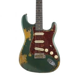 Fender Custom Shop - Limited Edition'61 Stratocaster - Super Heavy Relic - Aged Sherwood Metallic Over 3-Colour Sunburst Electric Guitars