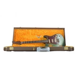 Fender Custom Shop - Limited Edition'61 Stratocaster - Super Heavy Relic - Aged Sherwood Metallic Over 3-Colour Sunburst Electric Guitars