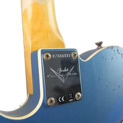 Fender Custom Shop 1960 Tele Custom Heavy Relic - Aged Lake Placid Blue Over Chocolate 3 Tone Sunburst