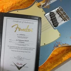 Fender Custom Shop 1960 Tele Custom Heavy Relic - Aged Lake Placid Blue Over Chocolate 3 Tone Sunburst