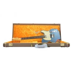 Fender Custom Shop 1960 Tele Custom Heavy Relic - Aged Lake Placid Blue Over Chocolate 3 Tone Sunburst