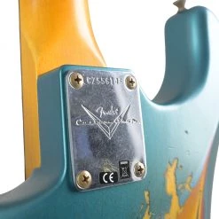 Fender Custom Shop - 61 Stratocaster - Heavy Relic - Aged Ocean Turquoise Over 3 Colour Sunburst Electric Guitars