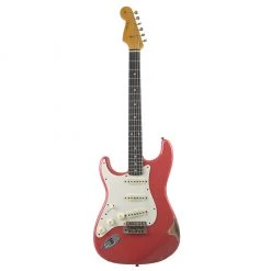 Fender Custom Shop - LTD 59 Strat Left Handed Relic - Aged Fiesta Red Electric Guitars