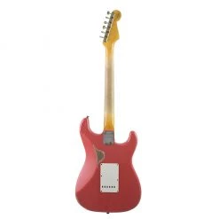 Fender Custom Shop - LTD 59 Strat Left Handed Relic - Aged Fiesta Red Electric Guitars
