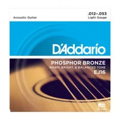 D'Addario EJ16-10P Phosphor Bronze 12-53 - 10 Pack See All