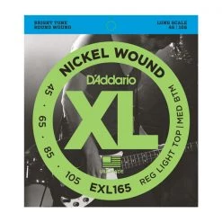 D'Addario EXL165 Nickel Wound 45-105 Bass Strings See All