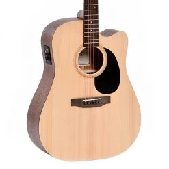 Acoustic Guitars Ditson 10 Series Dreadnought With Cutaway + EQ - Natural