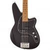 Reverend Decision P - Midnight Black - Roasted Maple Bass Guitars