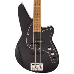 Reverend Decision P - Midnight Black - Roasted Maple Bass Guitars