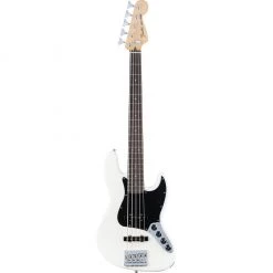 Fender - Deluxe Active Jazz Bass® V, Pau Ferro Fingerboard, Olympic White