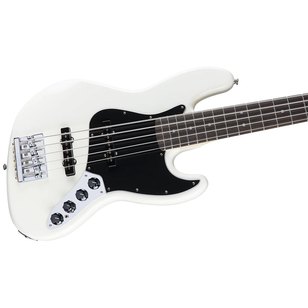 Fender - Deluxe Active Jazz Bass® V, Pau Ferro Fingerboard, Olympic White