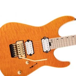 Electric Guitars Charvel Pro-Mod DK24 HH FR M Mahogany With Quilt Maple - Dark Amber